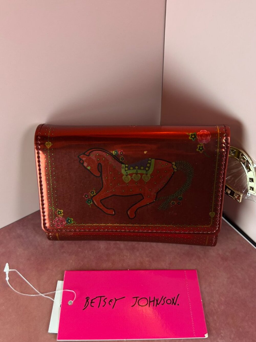 BETSEY JOHNSON CNY YEAR OF THE HORSE WALLET - Picture 4 of 11